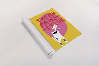 Cool Cat III by Mercedes Lopez Charro. shown as a rolled paper print. Available as archival giclee rolled canvas, fine art paper, or poster print. SKU 85528h.