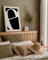 E is for Easier by Mercedes Lopez Charro. shown as a paper print in a natural frame. Available as a archival giclee rolled canvas, fine art paper, or poster print. SKU 64138h.