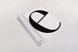 E is for Easier on White by Mercedes Lopez Charro. shown as a rolled paper print. Available as archival giclee rolled canvas, fine art paper, or poster print. SKU 64145h.