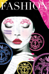 Fashion by Mercedes Lopez Charro. SKU 64614h. Archival Giclee Fine art print for wall decor.