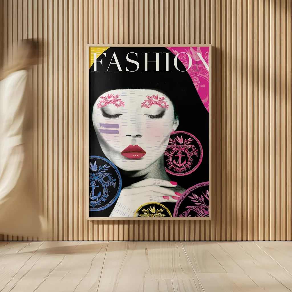 Fashion by Mercedes Lopez Charro. shown as over sized large wall art. Available as an archival giclee rolled canvas, fine art paper, or poster print. SKU 64614h.