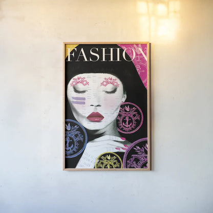 Fashion by Mercedes Lopez Charro. shown as a paper print in a natural frame. Available as a archival giclee rolled canvas, fine art paper, or poster print. SKU 64614h.