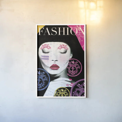 Fashion by Mercedes Lopez Charro. shown as a paper print in a white frame. Available as a archival giclee rolled canvas, fine art paper, or poster print. SKU 64614h.