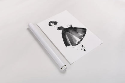 Fashion Debutante by Mercedes Lopez Charro. shown as a rolled paper print. Available as archival giclee rolled canvas, fine art paper, or poster print. SKU 66872h.