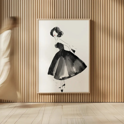 Fashion Debutante by Mercedes Lopez Charro. shown as over sized large wall art. Available as an archival giclee rolled canvas, fine art paper, or poster print. SKU 66872h.