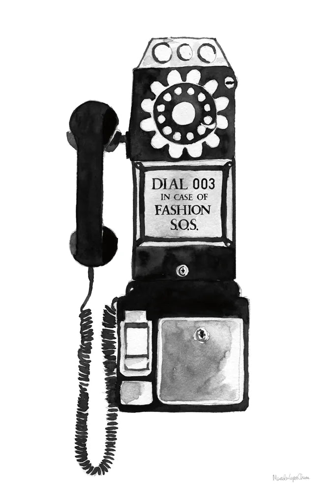 Fashion SOS by Mercedes Lopez Charro. SKU 73180h. Archival Giclee Fine art print for wall decor.