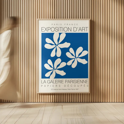 Fleurs de Matisse I by Mercedes Lopez Charro. shown as over sized large wall art. Available as an archival giclee rolled canvas, fine art paper, or poster print. SKU 78742h.