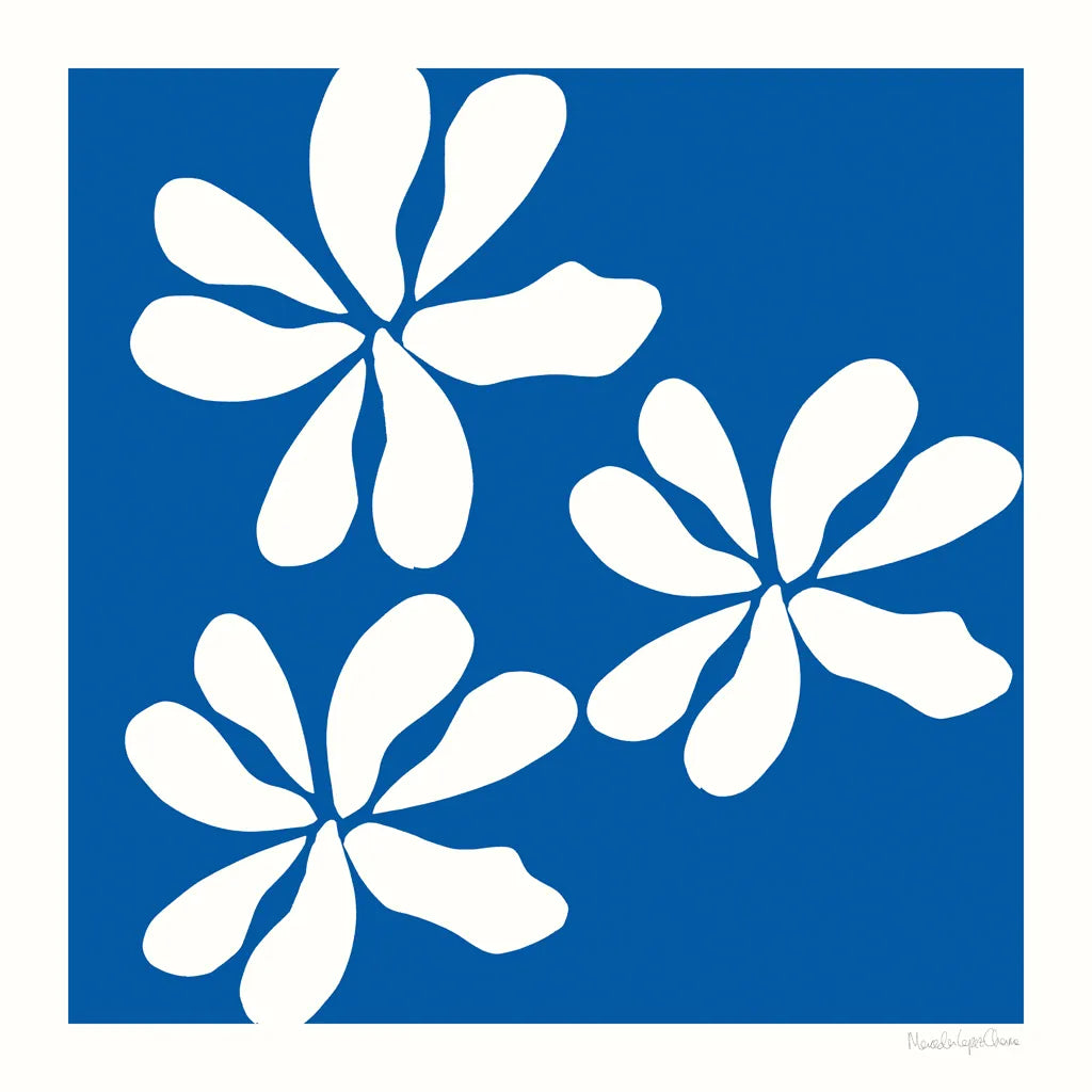 Fleurs de Matisse I Sq by Mercedes Lopez Charro. SKU 80609a. Archival Giclee Fine art print for wall decor.