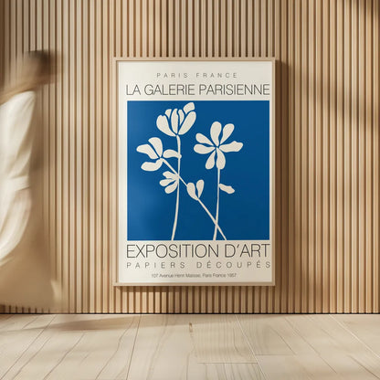 Fleurs de Matisse II by Mercedes Lopez Charro. shown as over sized large wall art. Available as an archival giclee rolled canvas, fine art paper, or poster print. SKU 78743h.