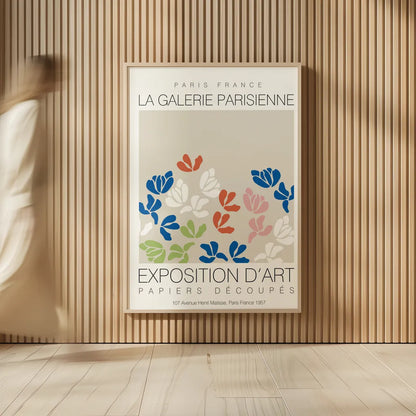 Fleurs de Matisse III by Mercedes Lopez Charro. shown as over sized large wall art. Available as an archival giclee rolled canvas, fine art paper, or poster print. SKU 78744h.