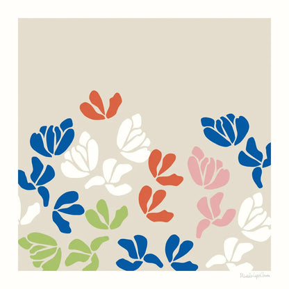 Fleurs de Matisse III Sq by Mercedes Lopez Charro. SKU 80611a. Archival Giclee Fine art print for wall decor.