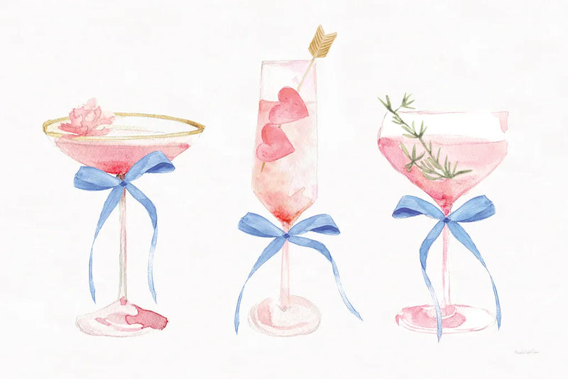 Flirty Champagne III by Mercedes Lopez Charro. SKU 92819i. Archival Giclee Fine art print for wall decor.