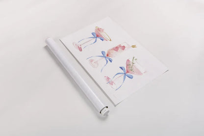 Flirty Champagne III by Mercedes Lopez Charro. shown as a rolled paper print. Available as archival giclee rolled canvas, fine art paper, or poster print. SKU 92819i.