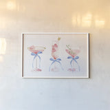 Flirty Champagne III by Mercedes Lopez Charro. shown as a paper print in a white frame. Available as a archival giclee rolled canvas, fine art paper, or poster print. SKU 92819i.