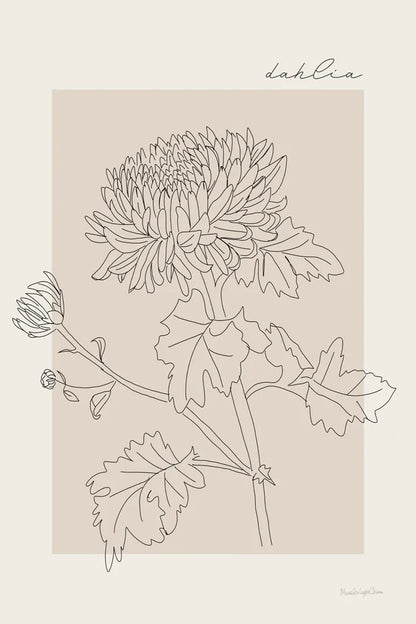 Flower Poster I by Mercedes Lopez Charro. SKU 86543h. Archival Giclee Fine art print for wall decor.