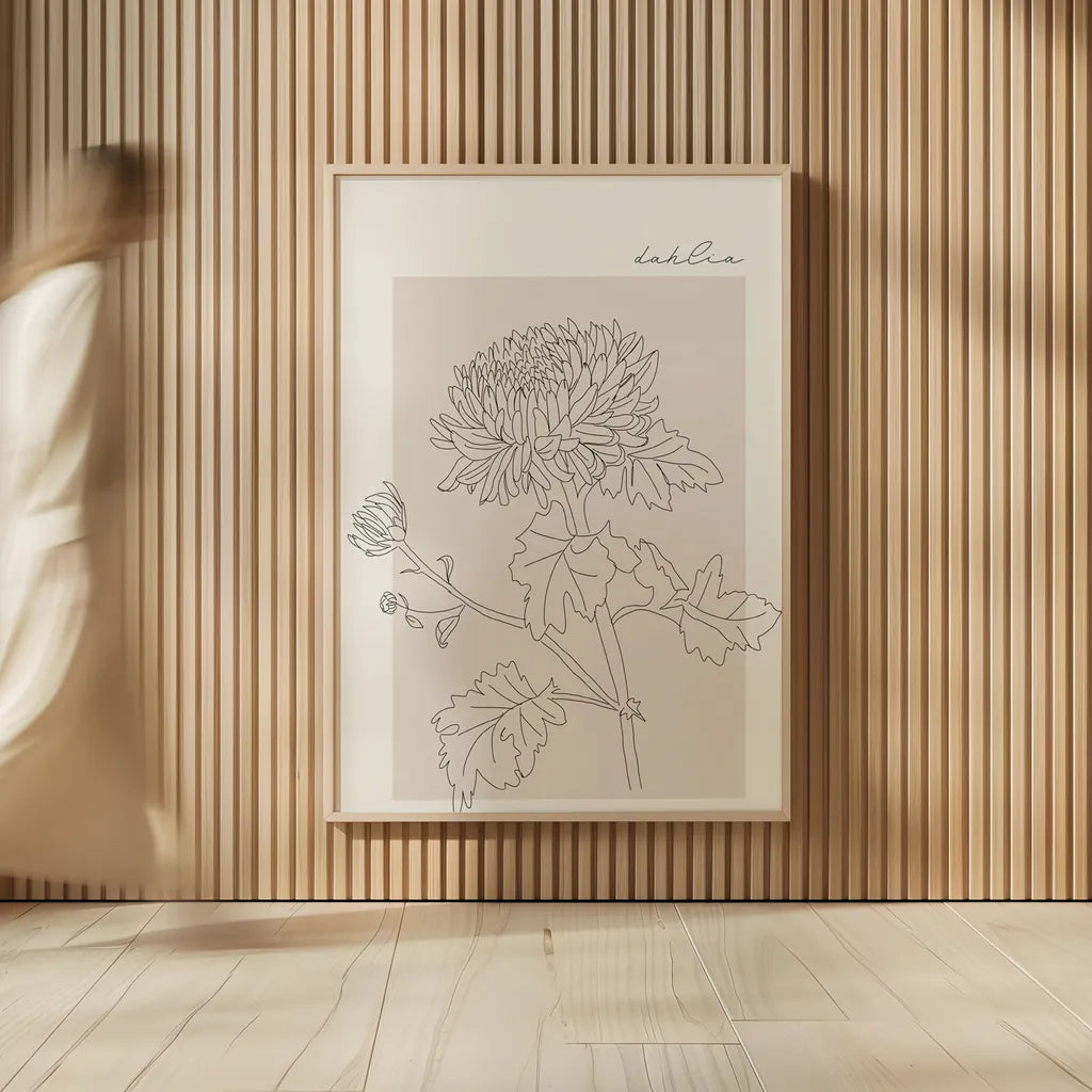 Flower Poster I by Mercedes Lopez Charro. shown as over sized large wall art. Available as an archival giclee rolled canvas, fine art paper, or poster print. SKU 86543h.