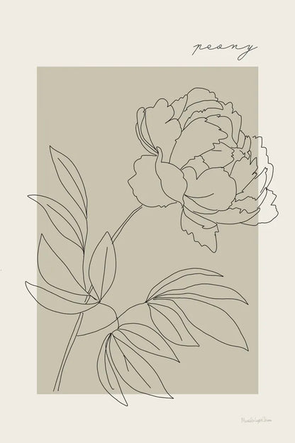 Flower Poster III by Mercedes Lopez Charro. SKU 86545h. Archival Giclee Fine art print for wall decor.