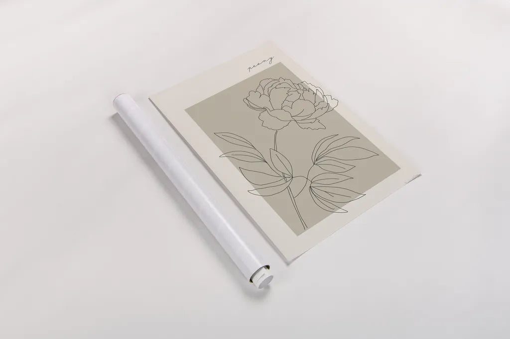 Flower Poster III by Mercedes Lopez Charro. shown as a rolled paper print. Available as archival giclee rolled canvas, fine art paper, or poster print. SKU 86545h.