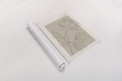 Flower Poster III by Mercedes Lopez Charro. shown as a rolled paper print. Available as archival giclee rolled canvas, fine art paper, or poster print. SKU 86545h.