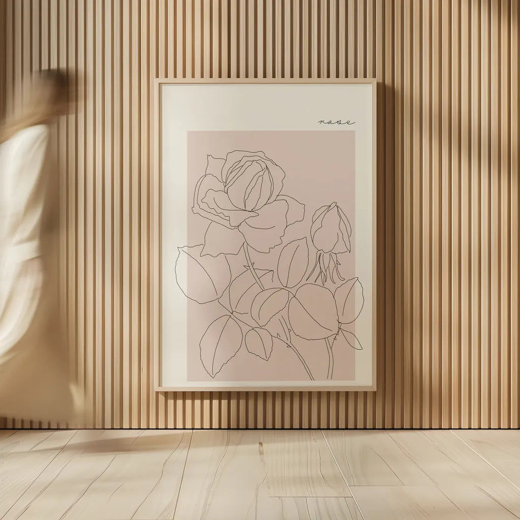 Flower Poster IV by Mercedes Lopez Charro. shown as over sized large wall art. Available as an archival giclee rolled canvas, fine art paper, or poster print. SKU 86546h.