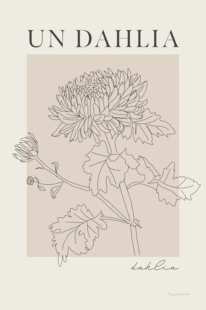 French Flower Poster I by Mercedes Lopez Charro. SKU 86077h. Archival Giclee Fine art print for wall decor.