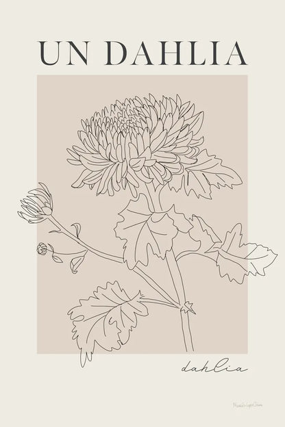 French Flower Poster I by Mercedes Lopez Charro. SKU 86077h. Archival Giclee Fine art print for wall decor.