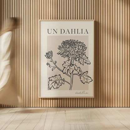 French Flower Poster I Bold by Mercedes Lopez Charro. shown as over sized large wall art. Available as an archival giclee rolled canvas, fine art paper, or poster print. SKU 86097h.