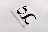 G is for Good on White by Mercedes Lopez Charro. shown as a rolled paper print. Available as archival giclee rolled canvas, fine art paper, or poster print. SKU 64147h.