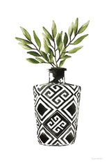 Geometric Vases III Green by Mercedes Lopez Charro. SKU 65925h. Archival Giclee Fine art print for wall decor.