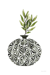 Geometric Vases IV Green by Mercedes Lopez Charro. SKU 65926h. Archival Giclee Fine art print for wall decor.