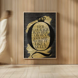 Gilded Life I by Mercedes Lopez Charro. shown as over sized large wall art. Available as an archival giclee rolled canvas, fine art paper, or poster print. SKU 64834h.