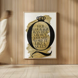 Gilded Life I White by Mercedes Lopez Charro. shown as over sized large wall art. Available as an archival giclee rolled canvas, fine art paper, or poster print. SKU 66990h.