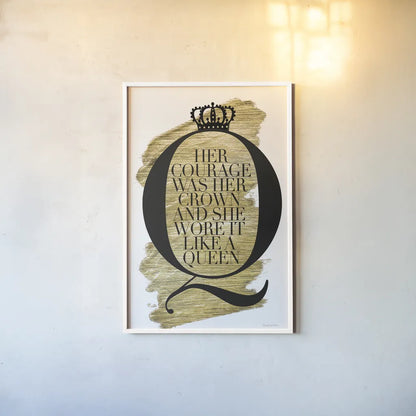 Gilded Life I White by Mercedes Lopez Charro. shown as a paper print in a white frame. Available as a archival giclee rolled canvas, fine art paper, or poster print. SKU 66990h.