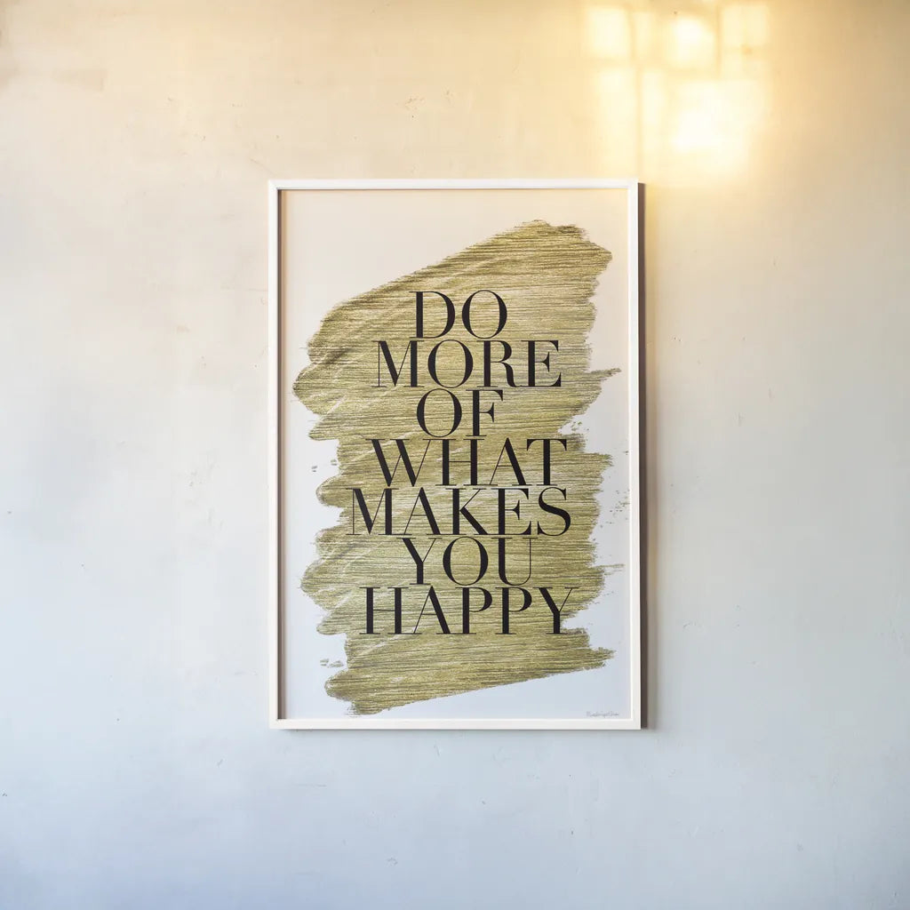 Gilded Life II White by Mercedes Lopez Charro. shown as a paper print in a white frame. Available as a archival giclee rolled canvas, fine art paper, or poster print. SKU 66991h.