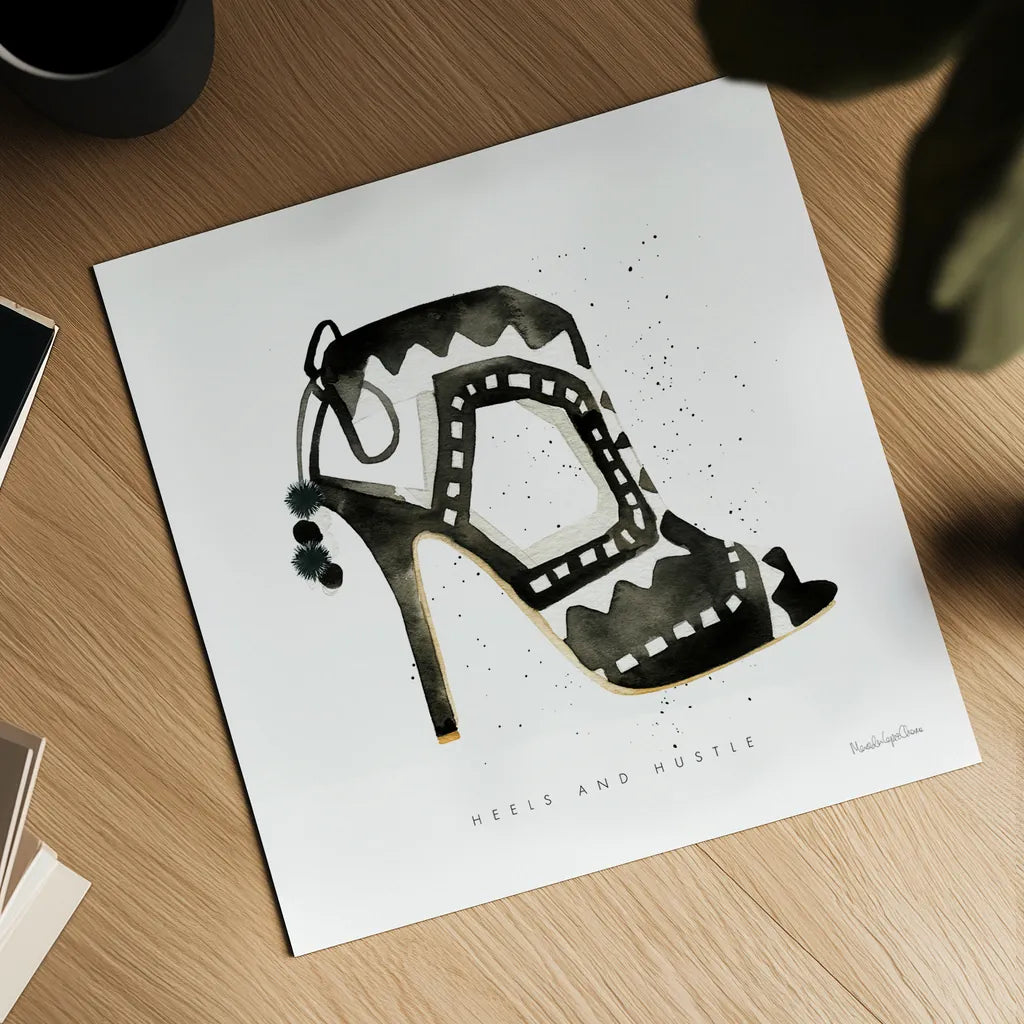 Glitz and Glam V by Mercedes Lopez Charro. Shown as a detailed flat fine art print, highlighting archival giclee quality. Available as an archival giclee rolled canvas, fine art paper, or poster print. SKU 68593a.