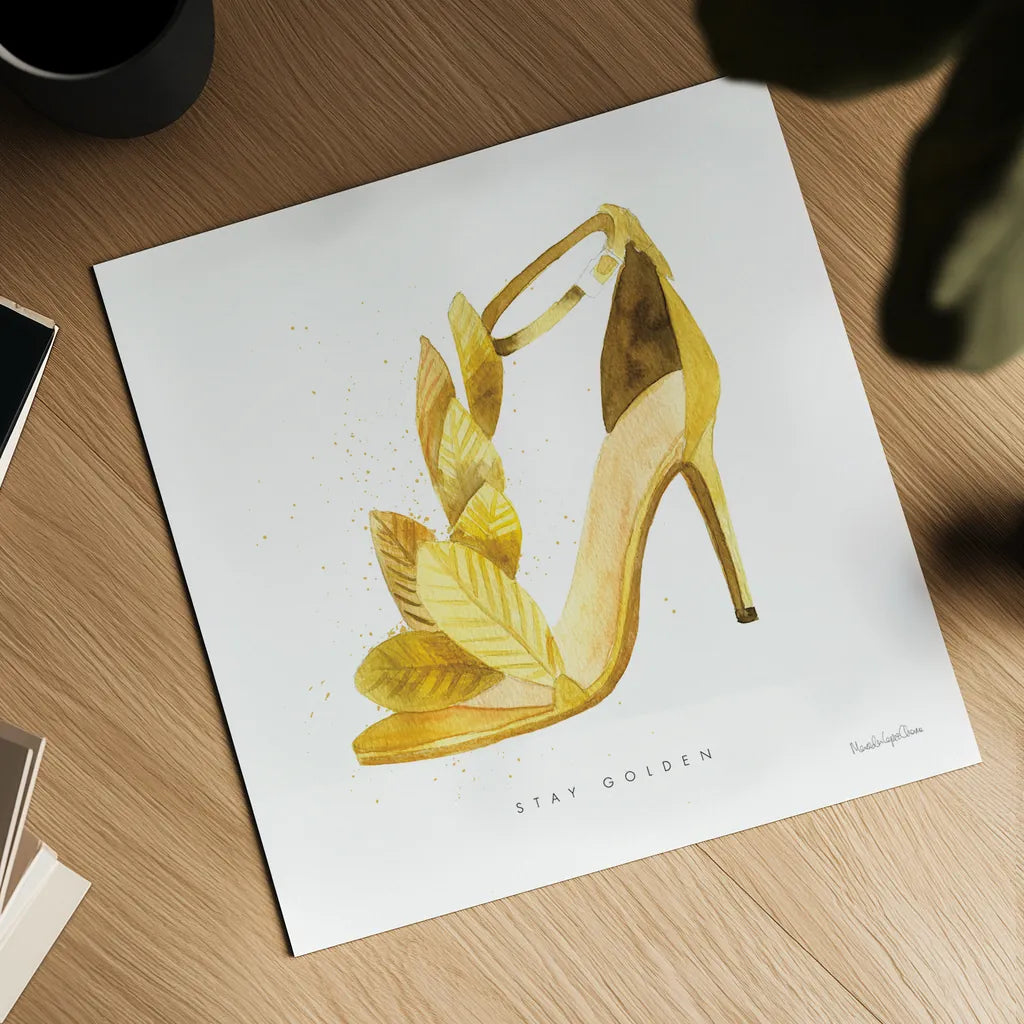 Glitz and Glam VI by Mercedes Lopez Charro. Shown as a detailed flat fine art print, highlighting archival giclee quality. Available as an archival giclee rolled canvas, fine art paper, or poster print. SKU 68594a.