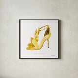 Glitz and Glam VI by Mercedes Lopez Charro. Shown in a sleek black glass frame for a contemporary gallery look. Available as an archival giclee rolled canvas, fine art paper, or poster print. SKU 68594a.