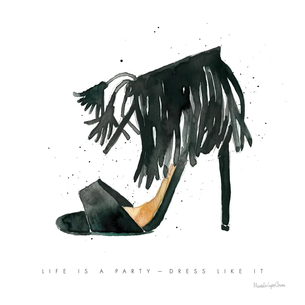 Glitz and Glam VIII by Mercedes Lopez Charro. SKU 68596a. Archival Giclee Fine art print for wall decor.