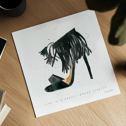 Glitz and Glam VIII by Mercedes Lopez Charro. Shown as a detailed flat fine art print, highlighting archival giclee quality. Available as an archival giclee rolled canvas, fine art paper, or poster print. SKU 68596a.