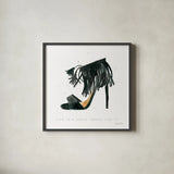 Glitz and Glam VIII by Mercedes Lopez Charro. Shown in a sleek black glass frame for a contemporary gallery look. Available as an archival giclee rolled canvas, fine art paper, or poster print. SKU 68596a.