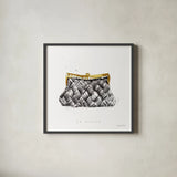 Glitz and Glam X by Mercedes Lopez Charro. Shown in a sleek black glass frame for a contemporary gallery look. Available as an archival giclee rolled canvas, fine art paper, or poster print. SKU 68788a.