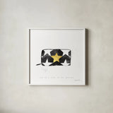 Glitz and Glam XI by Mercedes Lopez Charro. Shown in a crisp white glass frame for a clean and minimalist style. Available as an archival giclee rolled canvas, fine art paper, or poster print. SKU 68789a.