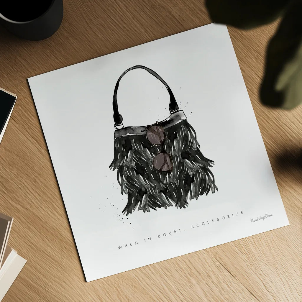 Glitz and Glam XII by Mercedes Lopez Charro. Shown as a detailed flat fine art print, highlighting archival giclee quality. Available as an archival giclee rolled canvas, fine art paper, or poster print. SKU 68790a.