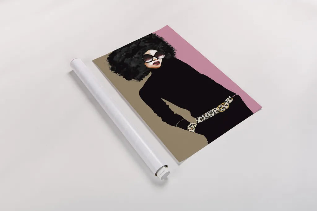 Good Attitude I by Mercedes Lopez Charro. shown as a rolled paper print. Available as archival giclee rolled canvas, fine art paper, or poster print. SKU 71320h.
