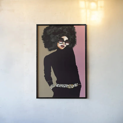 Good Attitude I by Mercedes Lopez Charro. shown as a paper print in a black flame. Available as a archival giclee rolled canvas, fine art paper, or poster print. SKU 71320h.