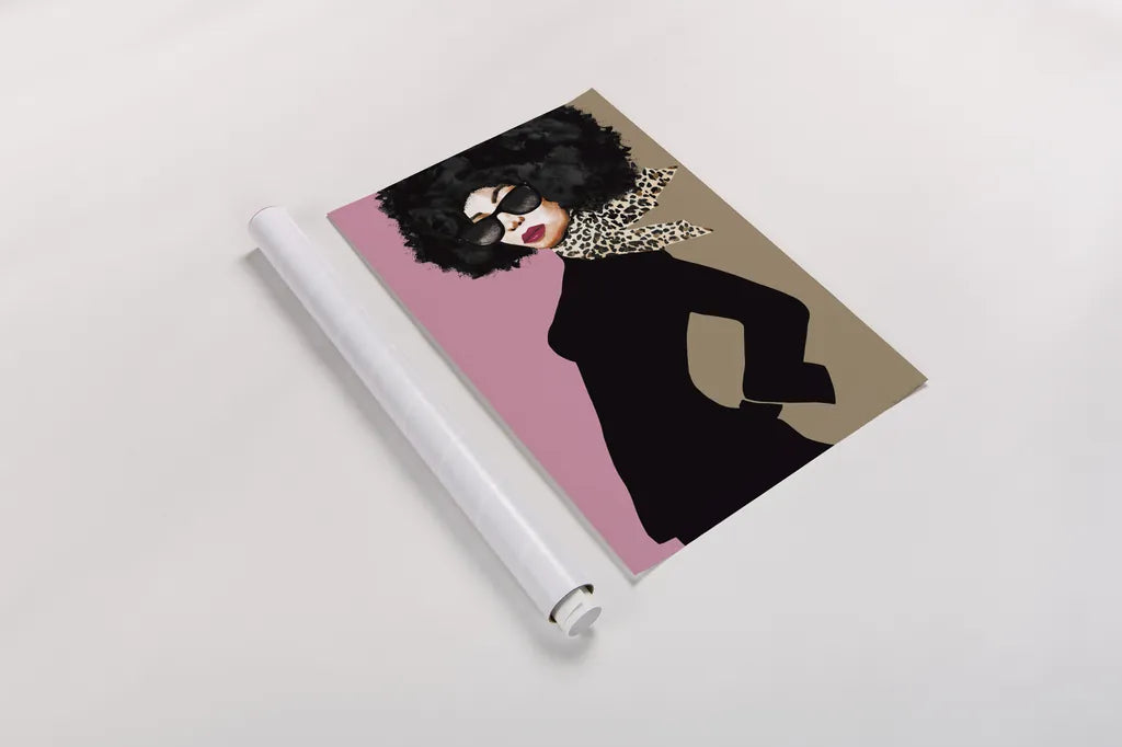 Good Attitude II by Mercedes Lopez Charro. shown as a rolled paper print. Available as archival giclee rolled canvas, fine art paper, or poster print. SKU 71321h.