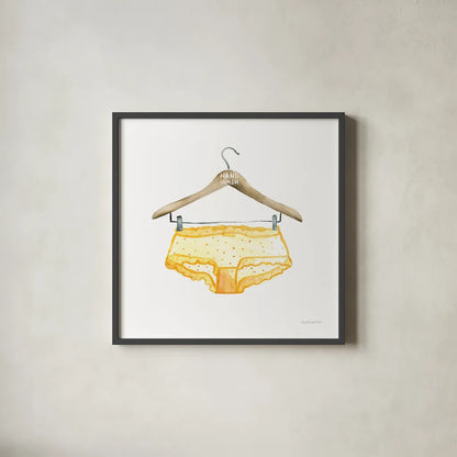 Hand Wash II by Mercedes Lopez Charro. Shown in a sleek black glass frame for a contemporary gallery look. Available as an archival giclee rolled canvas, fine art paper, or poster print. SKU 75481a.