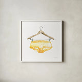 Hand Wash II by Mercedes Lopez Charro. Shown in a crisp white glass frame for a clean and minimalist style. Available as an archival giclee rolled canvas, fine art paper, or poster print. SKU 75481a.