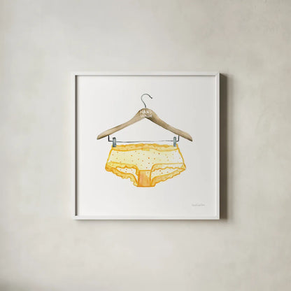 Hand Wash II by Mercedes Lopez Charro. Shown in a crisp white glass frame for a clean and minimalist style. Available as an archival giclee rolled canvas, fine art paper, or poster print. SKU 75481a.