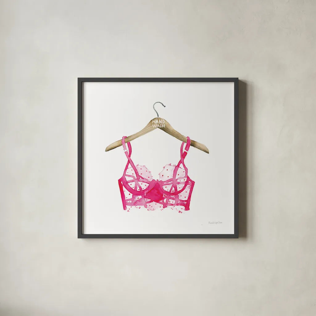 Hand Wash III by Mercedes Lopez Charro. Shown in a sleek black glass frame for a contemporary gallery look. Available as an archival giclee rolled canvas, fine art paper, or poster print. SKU 75482a.